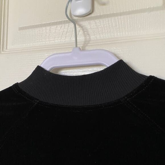 Goldsheep Velvet Jacket Full Zip Black Lightweight Gym Transition Women's M - Picture 5 of 7